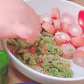 harenosora's cooksnap of when they made 離乳食完了期☆ピーマンのチーズパン粉焼き.
