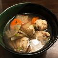 RONI's cooksnap of when they made おから入り鶏団子のほっこり田舎風スープ.