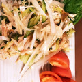 歩姫ing's cooksnap of when they made 居酒屋風♪鶏ささみとザーサイのねぎナムル.