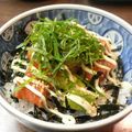 ちべターリー's cooksnap of when they made アボカドサーモンどんぶり.