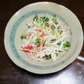 おにぎり99's cooksnap of when they made 蒸し鶏カニカマ、カイワレのわさびマヨ和え.