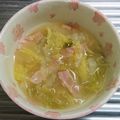 もぐ・ω・くま's cooksnap of when they made 白菜とベーコンのお味噌汁.