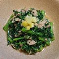 BOSS・SUB's cooksnap of when they made 材料3つ♡春菊とツナ缶のあごだしおひたし.