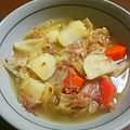 屋寿司's cooksnap of when they made コンビーフと野菜の煮物.