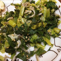卵せんべい's cooksnap of when they made ♡大根の葉&ちりめんの和風炒め♡.