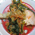 まるごとチョコ's cooksnap of when they made 鮭のマヨ野菜がけ(￣m￣* ).