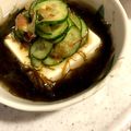 みる１'s cooksnap of when they made ダイエット朝食！豆腐もずく酢梅キュウリ！.