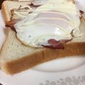 ネギがお好き's cooksnap of when they made ベーコンエッグトースト.