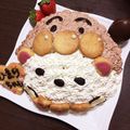 まいママ＊'s cooksnap of when they made アンパンマンキティの立体キャラケーキ♡.