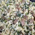 飯炊きかあちゃん's cooksnap of when they made 簡単☆極旨！小松菜と牛肉のパラパラ炒飯.