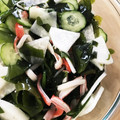 クックゆきんこ's cooksnap of when they made きゅうりと大根わかめの酢の物☆.