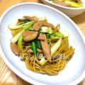 YUH♡ママ's cooksnap of when they made ソーセージとチンゲン菜の焼きそば.
