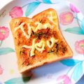 ☆３匹の子ぶた☆'s cooksnap of when they made その日の気分で♪ふりかけトースト.