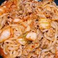 shinkou's cooksnap of when they made 豚キムチな♡焼うどん.
