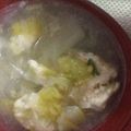 ルルルるか☆'s cooksnap of when they made 鶏団子と白菜のヘルシースープ ♡.