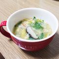 クック0YJRDJ☆'s cooksnap of when they made ふんわり卵のカニカマ 青梗菜の簡単スープ.