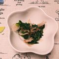 NAOばあさん's cooksnap of when they made 初めて作る☆春菊のお浸し☆.
