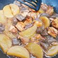 nanaきち's cooksnap of when they made フライパンで田舎こんにゃくと大根の煮物.