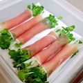 yuuui18's cooksnap of when they made 簡単！かいわれ巻くだけ生ハムサラダ☆.