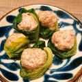 Vivier's cooksnap of when they made ミニチンゲン菜のひとくちシュウマイ.