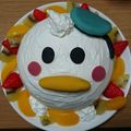 marbleママ♡'s cooksnap of when they made ツムツム☆ドナルドのドーム型誕生日ケーキ.