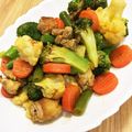 オウジリリノエ's cooksnap of when they made 洋風野菜ミックスとチキンのカレー炒め.