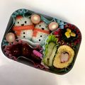 LuckyBerry's cooksnap of when they made クリスマス☆簡単♩スノーマン☆キャラ弁♫.
