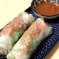 skiny555's cooksnap of when they made 味噌ダレで食べる豚ひきと春雨の生春巻き.