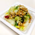azbjbn's cooksnap of when they made はっぱ納豆※白菜の漬物と納豆☆.