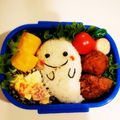にゃんちゃんのママ☆'s cooksnap of when they made キャラ弁♡ハロウィンおばけちゃん.