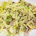 空前絶後のらび's cooksnap of when they made 常備菜・副菜に☆キャベツのそぼろ.