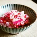 kebeibiko's cooksnap of when they made ☆紅くるり大根の炊き込みご飯☆.