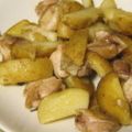 我が家のディナー's cooksnap of when they made じゃがいもと鶏肉のガーリック醤油炒め♪.