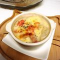 junchan888's cooksnap of when they made 残り物シチューで、お餅グラタン.