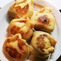 クックE662AA☆'s cooksnap of when they made 納豆キムチの油揚げ詰め.