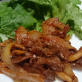 よっしーにゃんこ's cooksnap of when they made 丼にも♪牛肉としめじのケチャマヨ炒め.