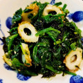 ＊キーツニャン＊'s cooksnap of when they made ほうれん草の韓国のり和え☆.