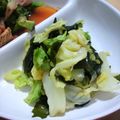 べびたんちびたん's cooksnap of when they made キャベツとワカメのからし醤油和え.