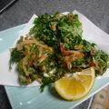 卯月のうさぎ２０１４'s cooksnap of when they made 春菊と桜えびのかき揚げ.