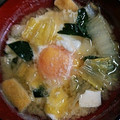 ムーミン☆ママ's cooksnap of when they made ほうれん草 白菜 油揚げの味噌汁.