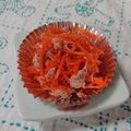 イチゴ、イチゴ。's cooksnap of when they made 千切りニンジンとツナ炒め.