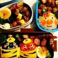 ふるふる♪'s cooksnap of when they made 節分☆赤鬼☆黒鬼☆おにぎり弁当♩キャラ弁.