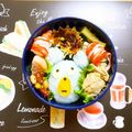 komutatata's cooksnap of when they made キャラ弁にも　ムッシュ熊雄.