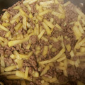 MitsuruB's cooksnap of when they made 簡単時短！牛ひき肉とじゃがいもで炒め煮.