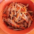 ♪☆ミニ☆♪'s cooksnap of when they made めんつゆでカンタン☆きんぴらごぼう.