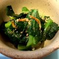 mikimisa's cooksnap of when they made レンジで♪小松菜と桜えびのナムル.
