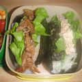 rikutanmam's cooksnap of when they made ロールパンサンドみたいなおにぎり☆.
