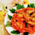 ももちゃんのれしぴ's cooksnap of when they made 彩り野菜とささみdeオーロラソースソテー.