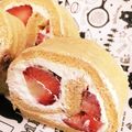 ちょこぱんぷきん's cooksnap of when they made 簡単♡米粉のふわふわロールケーキ.
