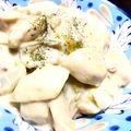 mayukodon's cooksnap of when they made フライパンで簡単！白菜と鶏のクリーム煮♡.